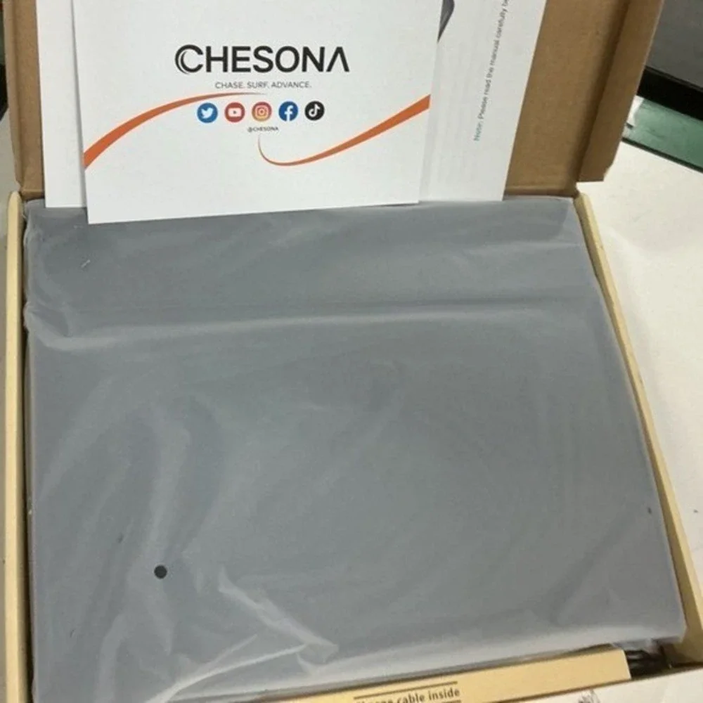 CHESONA iPad‎ Pro 11 M4 Keyboard Case Detachable Backlit Touchpad New Black